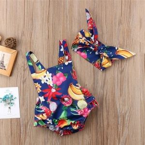 🔥Baby Girls Romper Set